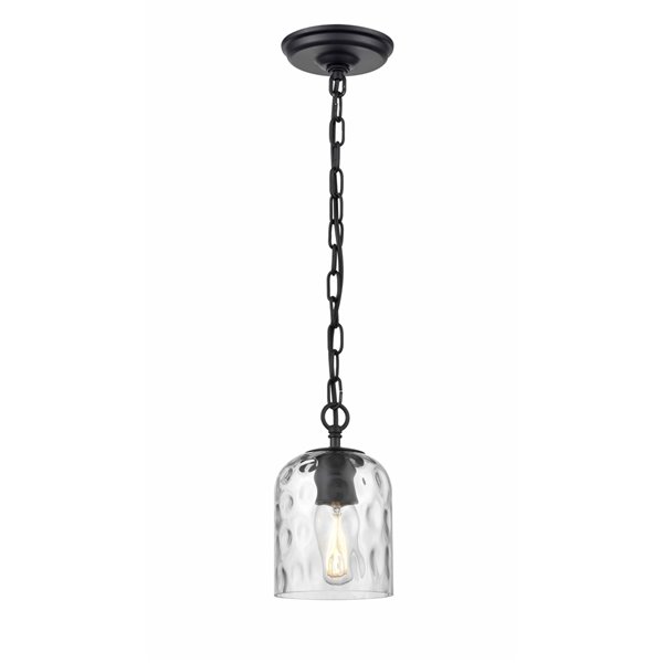 DVI Mccudden Pendant Light - 5.25-in x 8.75-in - Black