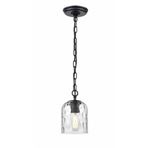 DVI Mccudden Pendant Light - 5.25-in x 8.75-in - Black