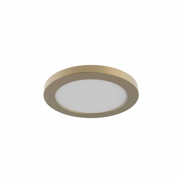 DVI Avro 1-Light Contemporary Flush-Mount Light - 5.5-in - Brass