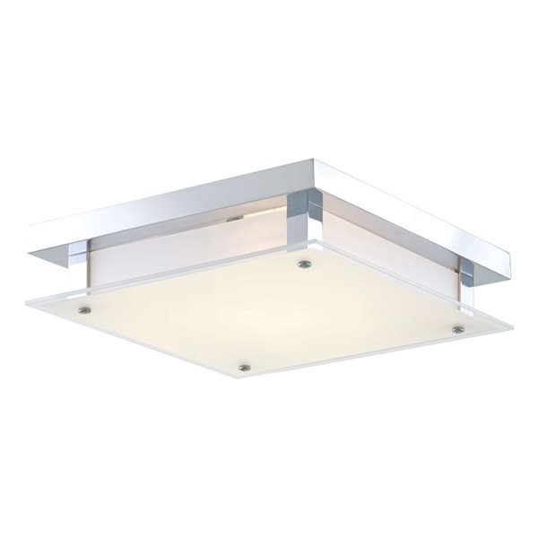 DVI Helios AC 1 LED Light Contemporary Ceiling Light - 12-in - Chrome