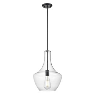 DVI St. Julian Pendant Light - 12-in x 17.5-in - Graphite Grey