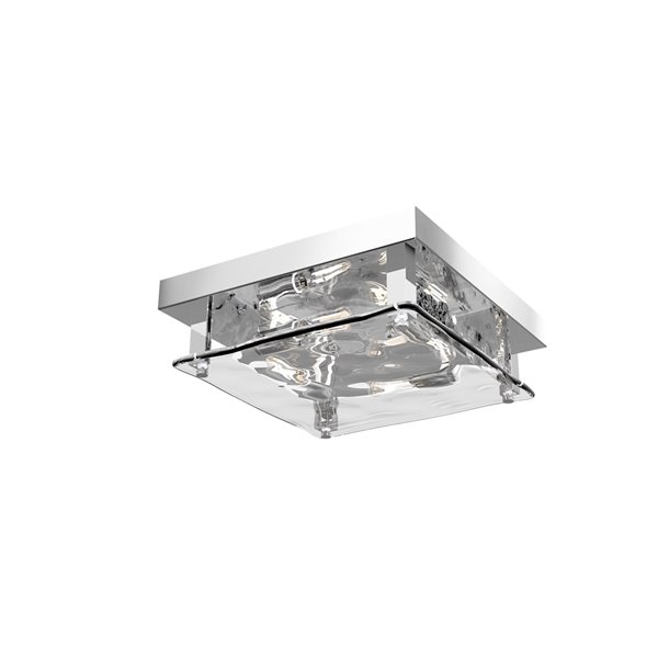 DVI Persephone 4-Light Contemporary Ceiling Light - 11.75-in - Chrome