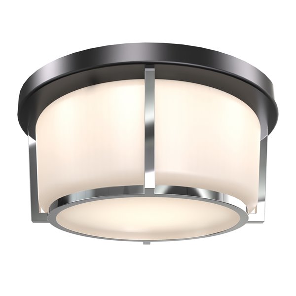 DVI Jarvis AC 1 LED Light Contemporary Ceiling Light - 10-in - Black ...