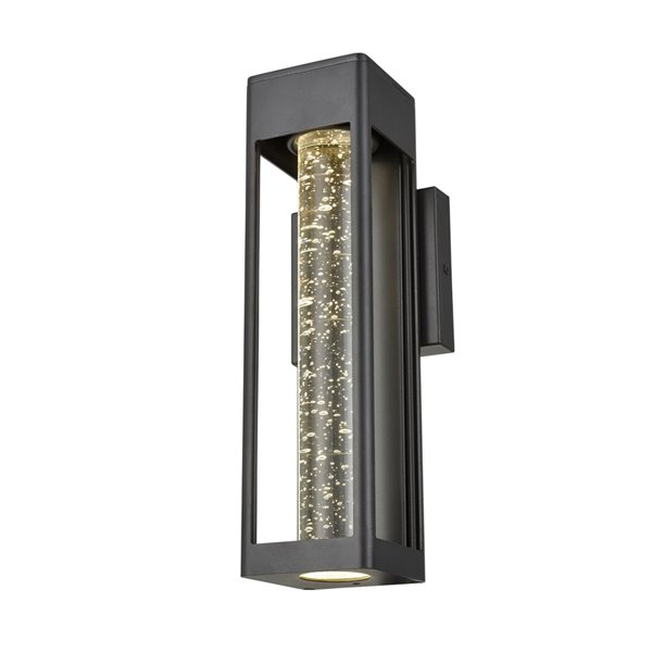 DVI Geyser Hardwired Outdoor Wall Sconce - 13.75-in - Black