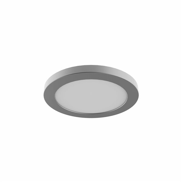 DVI Avro 1-Light Contemporary Flush-Mount Light - 5.5-in - Chrome