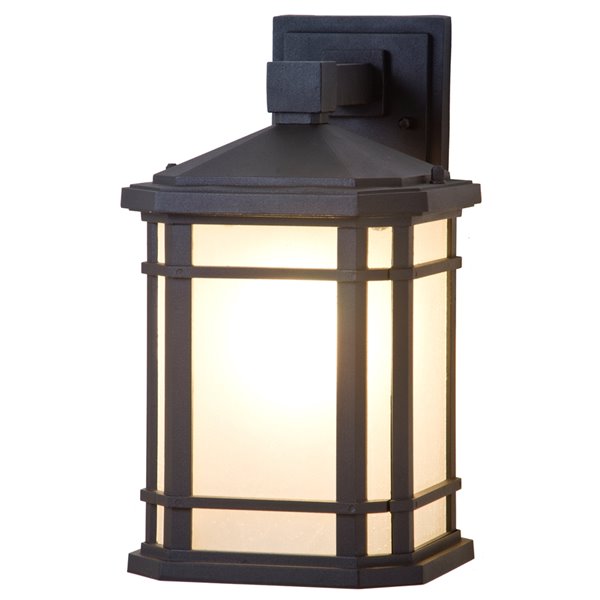 DVI Cardiff Hardwired Outdoor Wall Sconce - 12.5-in - Black