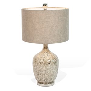 Lampe de table Audrina Gild Design House grise, 27 po