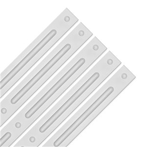 Ceilume Deco-Strips White Self-Adhesive Deco Strips - 24-in x 1-in