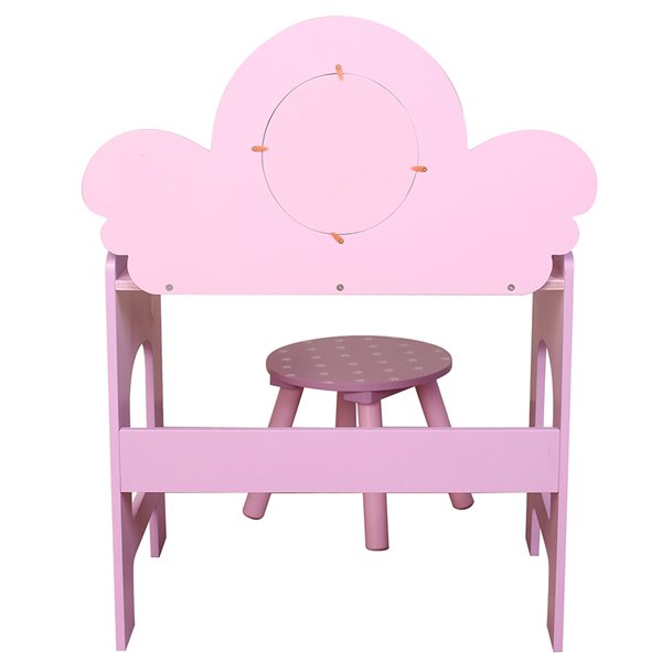 Danawares Unicorn Dressing Table with Stool for Childs - Pink
