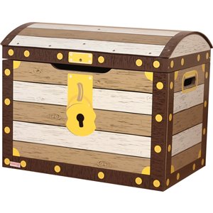Danawares Pirate Toy Box with Safety Hinges - 14.5-in x 17-in x 21.5-in