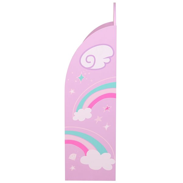 Danawares Unicorn 4-Layer Bookshelf - Pink - 36-in x 21-in