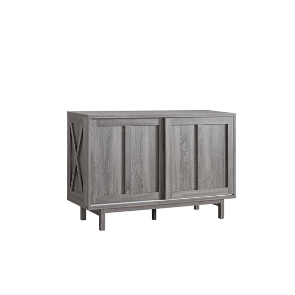 Brassex Buffet/Server with Sliding Doors in Grey Finish - 31.25-in x 15.5-in x 47.25-in