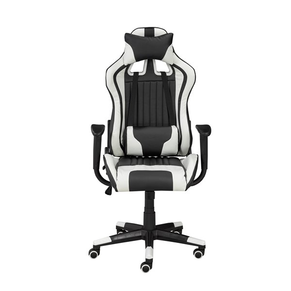 brassex tinga ergonomic faux leather pedestal gaming chair