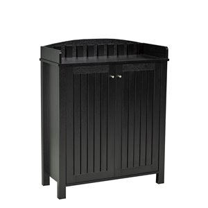 Armoire à chaussures Brassex noir, capacité de 12 paires, 15,25 po x 33,5 po