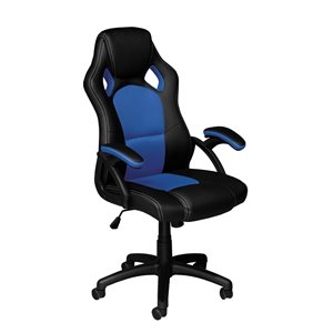 Brassex Ergonomic High-Back Executive Office Chair Black/Blue