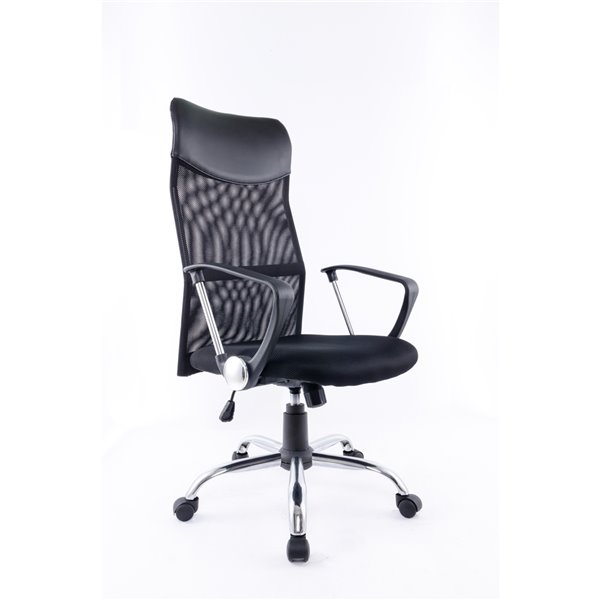 Brassex High Back Executive Chair Black RONA