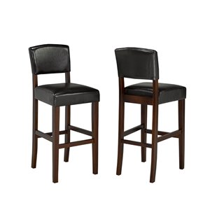 Tabourets de bar contemporain de Brassex expresso, 29 po, ens. de 2