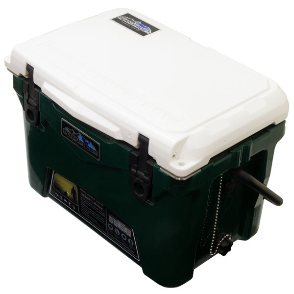 ProFrost Roto-Molded Cooler - 19-L - Green with White Lid