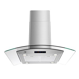 Hotte de cuisine convertible pour îlot de Streamline, 36 po, acier