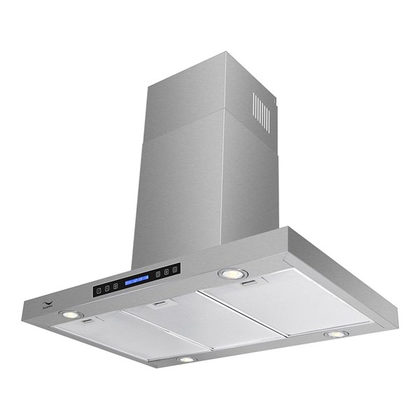 Streamline Convertible Island Kitchen Range Hood - 30-in - Stainless