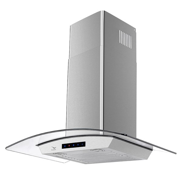 Streamline Ducted Wall-Mount Kitchen Range with LED Panel - 30-in ...