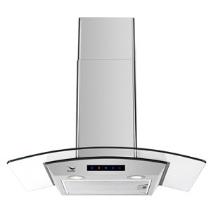 Hotte de cuisine murale/convertible de Streamline, 30 po, acier