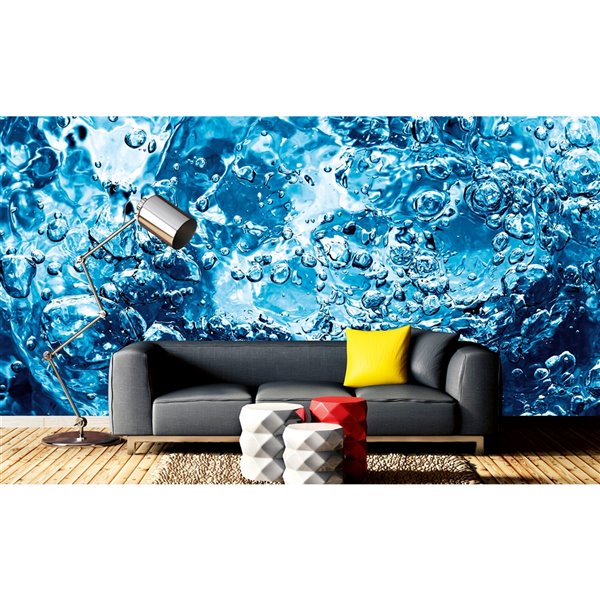 Dimex Sparkling Water Wall Mural - 12-ft 3-in x 8-ft 2-in