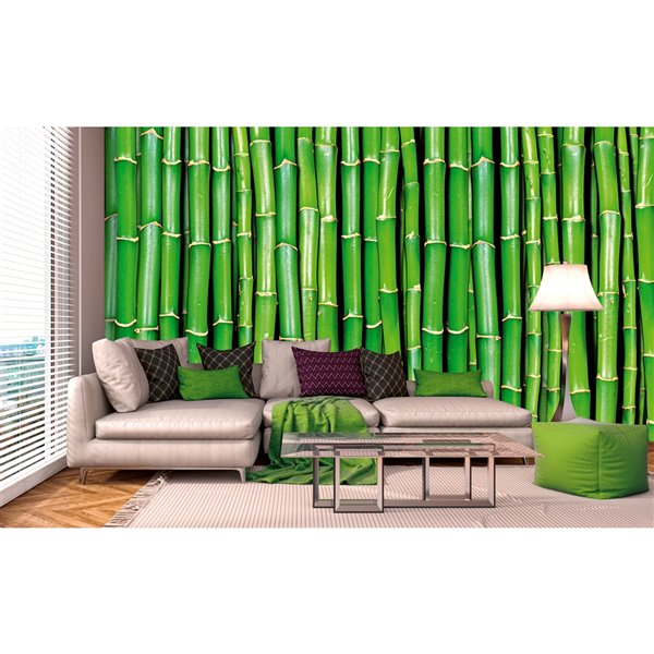 Dimex Bamboo Wall Mural - 12-ft 3-in x 8-ft 2-in