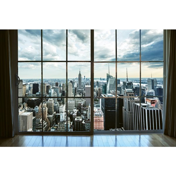 Papier peint vue de la fenêtre de Manhattan de Dimex, 12 pi 3 po x 8 pi 2 po