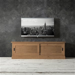 Urban Woodcraft Santorini TV Stand - 75-in - Antique Pine