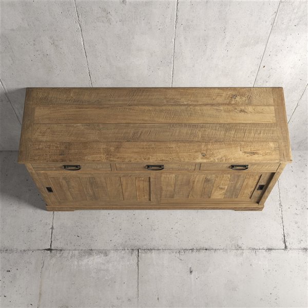 Urban Woodcraft Richmond Dining Buffet - 65.5-in - Asian Hardwood - Natural Teak