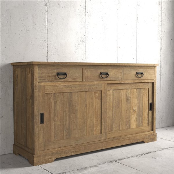 Urban Woodcraft Richmond Dining Buffet - 65.5-in - Asian Hardwood - Natural Teak