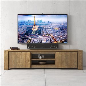 Urban Woodcraft Manila TV Stand - 71-in - Natural Asian Hardwood