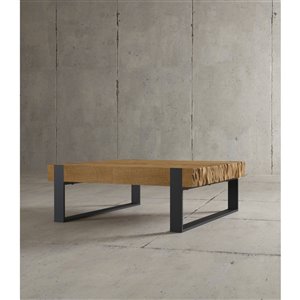 Urban Woodcraft Halifax Square Coffe Table - 40-in - Natural Teak