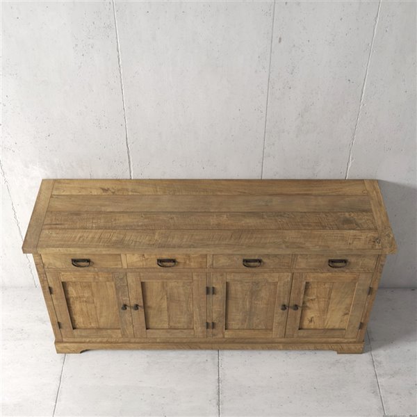 Urban Woodcraft Richmond Dining Buffet - 71-in - Asian Hardwood - Natural Teak