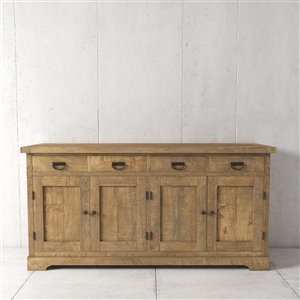 Urban Woodcraft Richmond Dining Buffet - 71-in - Asian Hardwood - Natural Teak