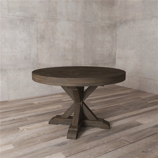 x base dining table round