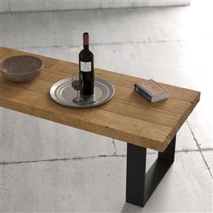 Urban Woodcraft Sonora Rectangular Coffe Table - 55.25-in - Natural Teak