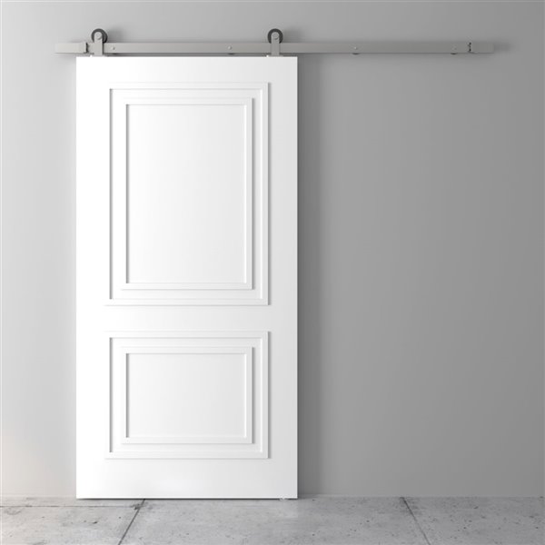 Urban Woodcraft Alton Prefinished MDF Single Barn Door - 40-in x 83-in - White