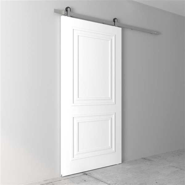 Urban Woodcraft Alton Prefinished MDF Single Barn Door - 40-in x 83-in - White