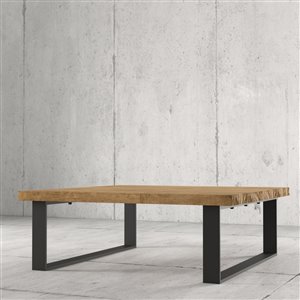 Urban Woodcraft Sonora Square Coffe Table - 39.25-in - Natural Teak