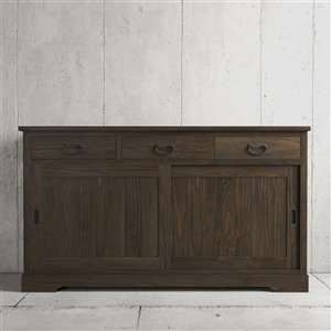 Urban Woodcraft Richmond Buffet - 65.5-in - Pine - Salvaged Espresso