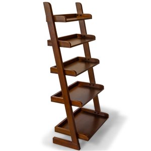Étagère style échelle de All Things Cedar à 5 niveaux classique cerise, 55 po