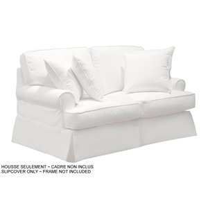 Housse pour causeuse Horizon T-Cushion de Sunset Trading, tissu performance blanc