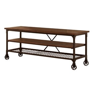 Sunset Trading Elm Industrial Entertainment Center - 23-in x 60-in - Black