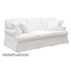 Housse pour sofa Horizon T-Cushion de Sunset Trading, blanc