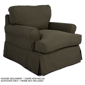 Housse pour chaise Horizon T-Cushion de Sunset Trading, vert forêt