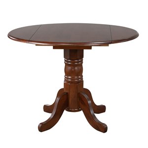 Sunset Trading Andrews Round Dining Table - 42-in - Chestnut Brown