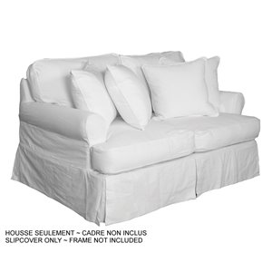 Housse pour causeuse Horizon T-Cushion de Sunset Trading, blanc cassé