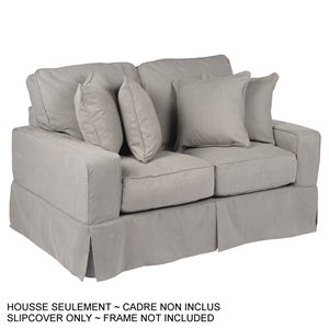 Housse pour causeuse Americana de Sunset Trading, tissu performance gris